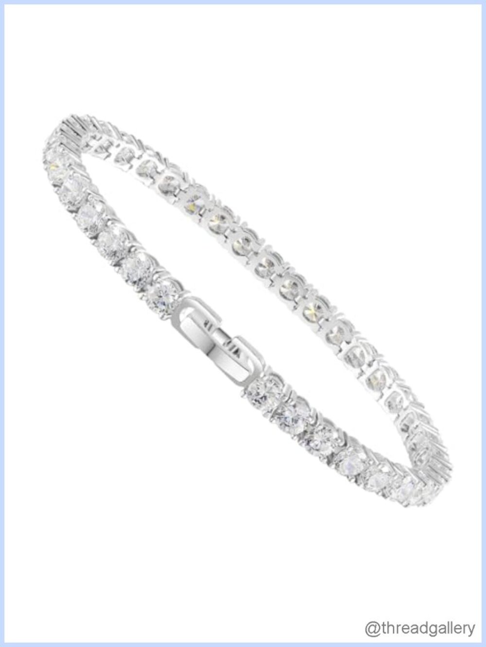 4MM Tennis Bracelet Cubic Zirconia 18K Gold Plated Classic